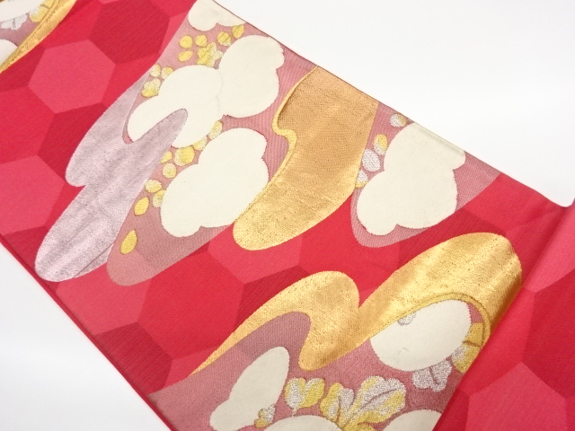 JAPANESE FUKURO OBI / WOVEN KIKU & MIST
